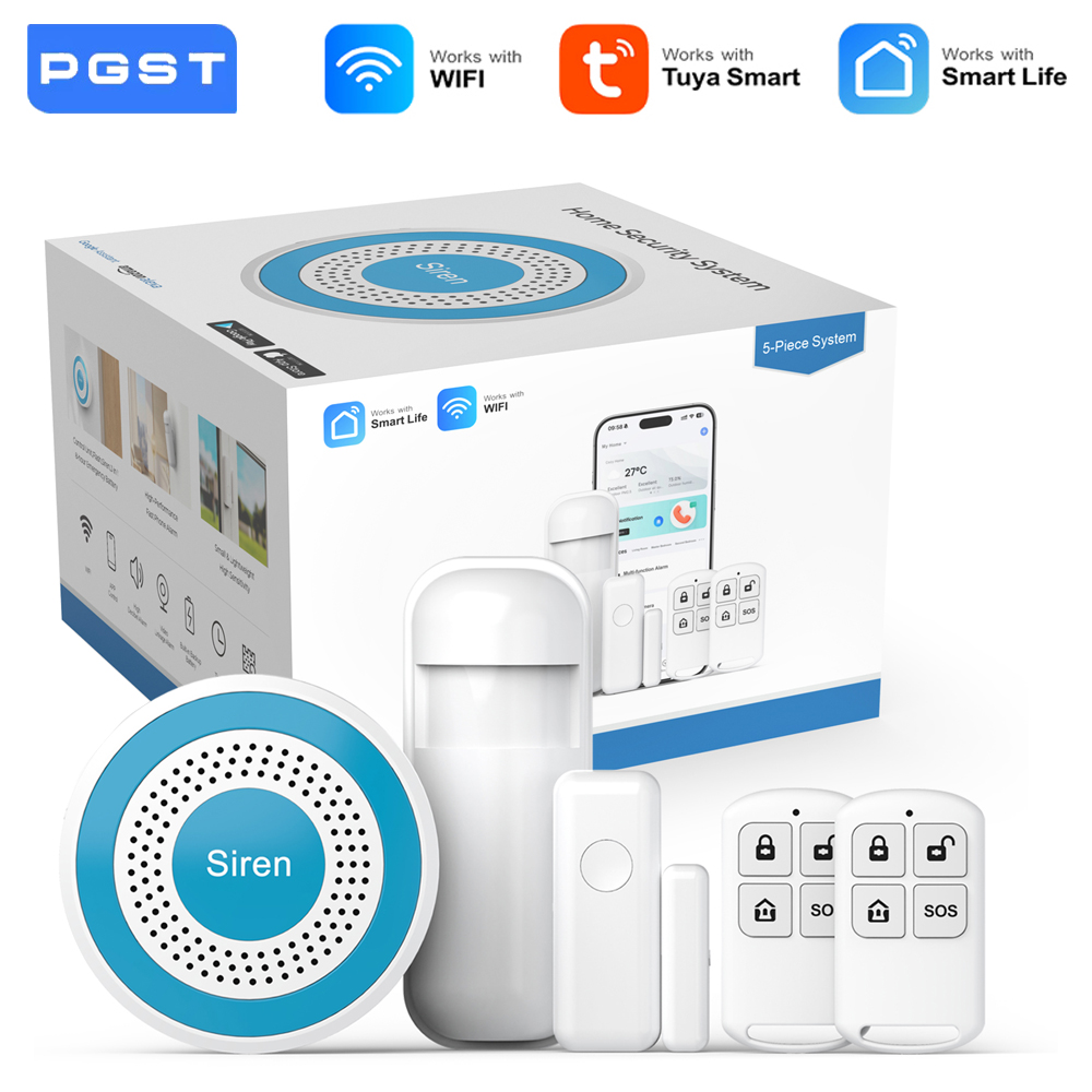 PGST WiFi Smart Life Alarm Sec - مراجعة Home Automation Tutorial وسعره