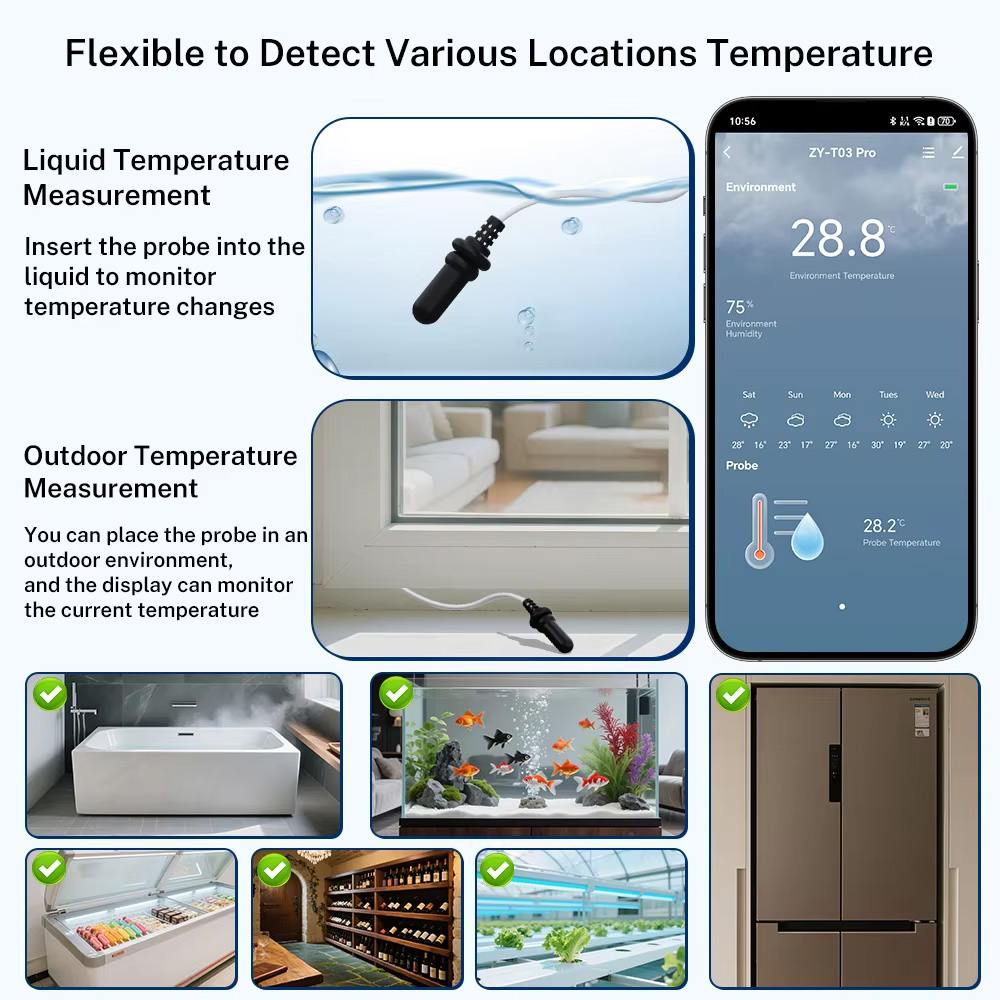مقياس حرارة ورطوبة خارجي مقاوم - مراجعة Temperature Humidity Sensor وسعره