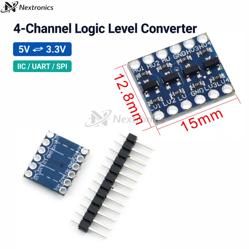 1/3/5/10 قطع وحدة تحويل مستوى  - مراجعة Level Shifter 3.3V وسعره