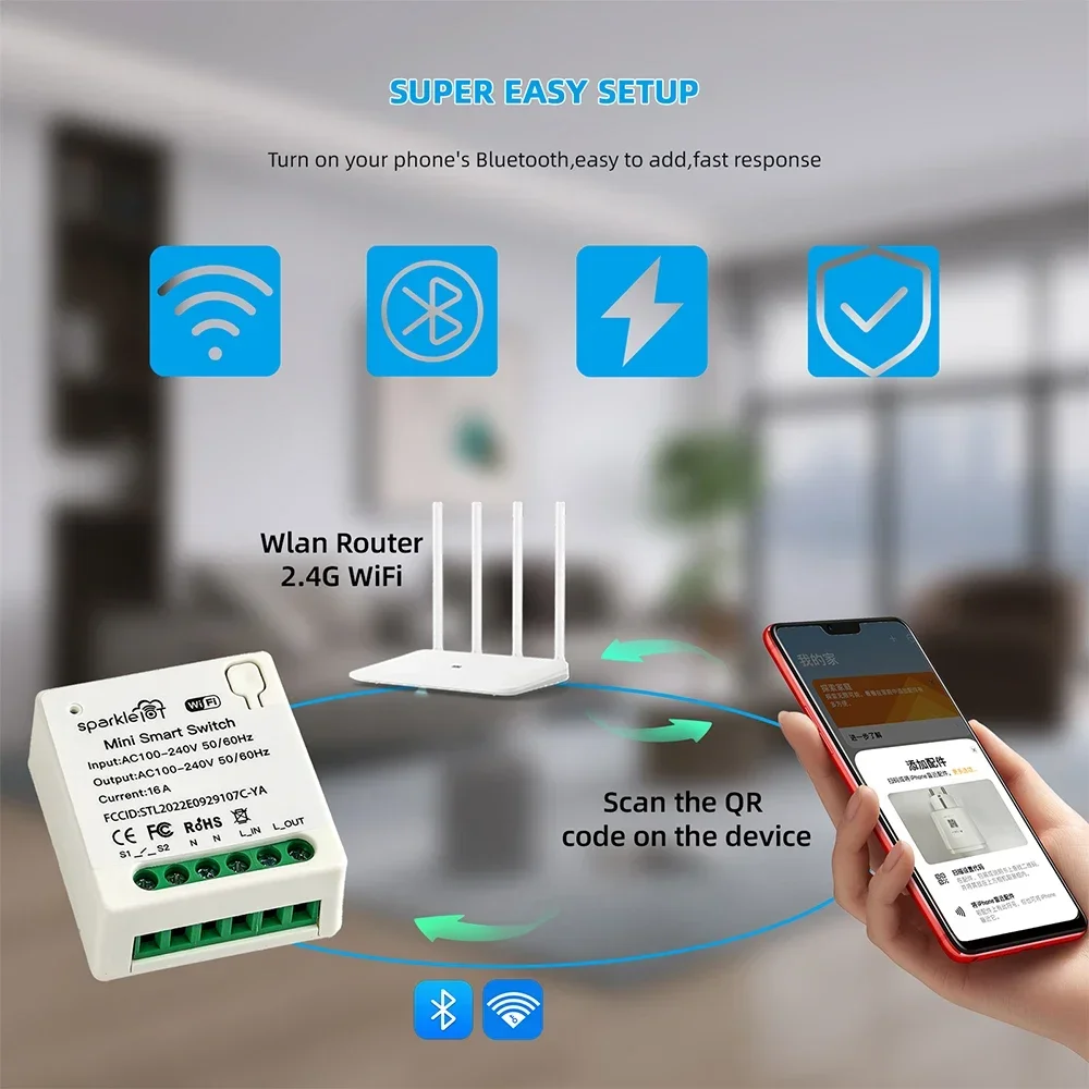 مفتاح ذكي 16A Matter WIFI للتح - مراجعة Home Automation Tutorial وسعره