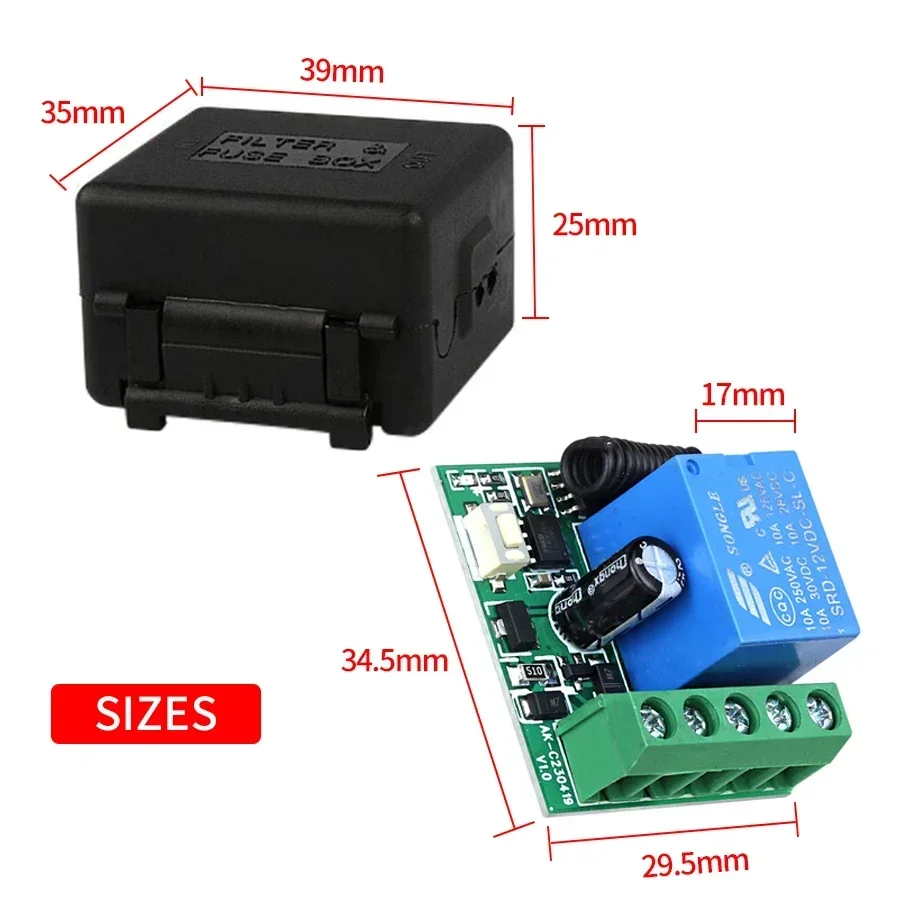 تيار مستمر 12 فولت التحكم عن ب - مراجعة 433Mhz Receiver Module وسعره