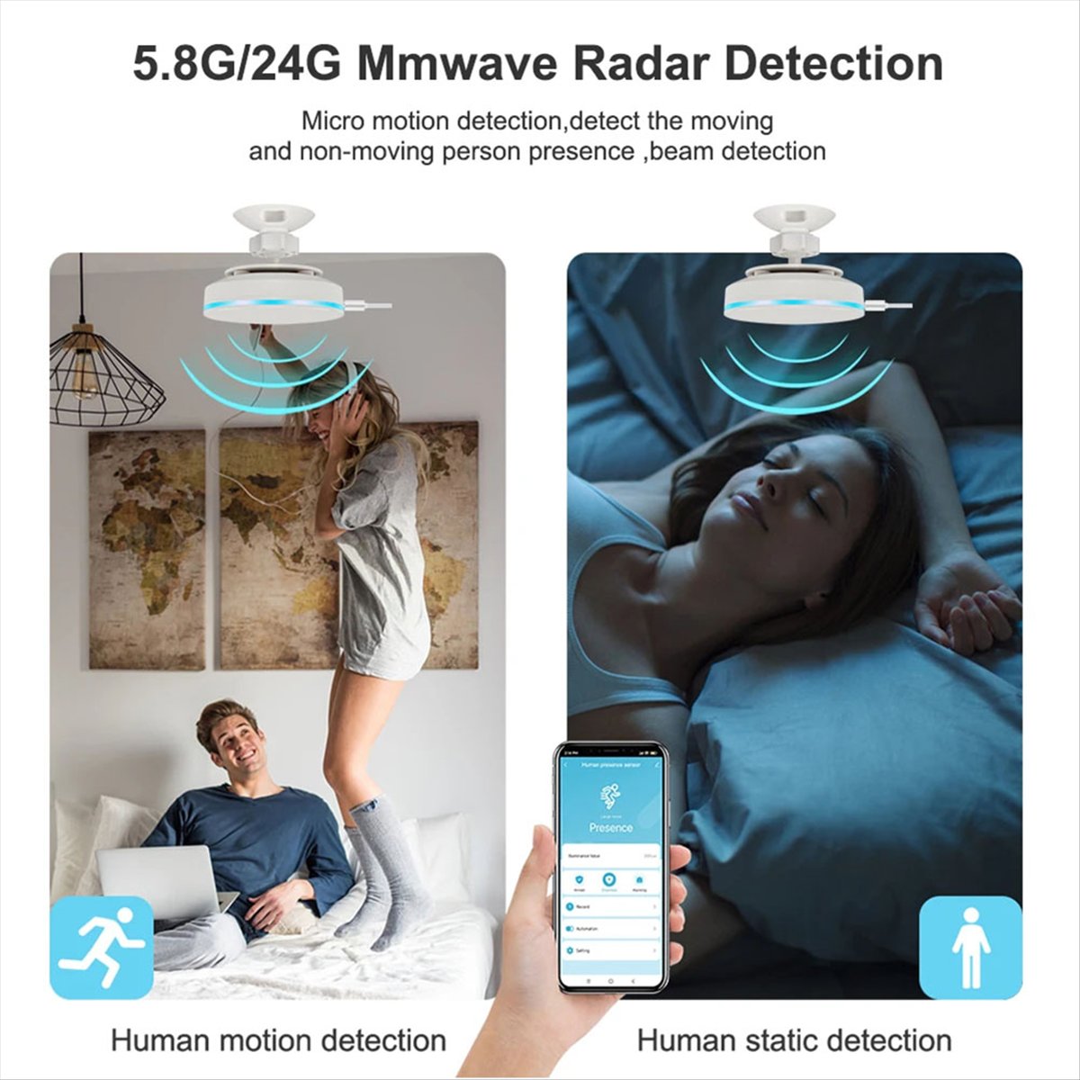 مستشعر وجود بشري دويو زيجبي 3. - مراجعة Smart Home Automation Diy وسعره